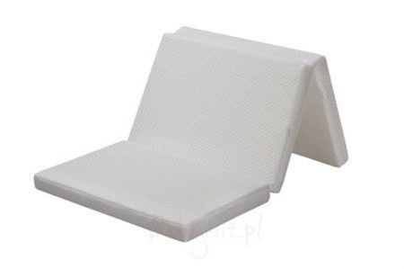 Fiki Miki Materac Do łóżeczka turystycznego / Ćwiczeń Ruchowych 120/60 cm Biały