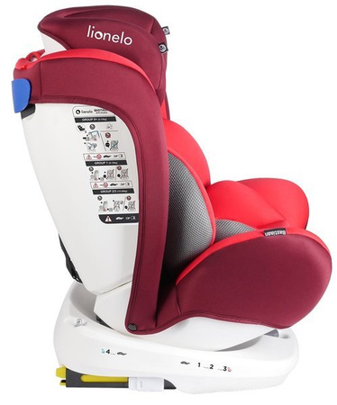 Lionelo Bastiaan 360° Fotelik Samochodowy 0-36kg Red
