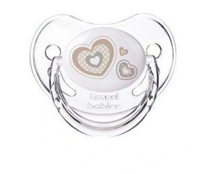 Canpol Babies Smoczek Uspokajający Silikonowy Anatomiczny Powyżej 18 M-cy Newborn Baby Beżowy
