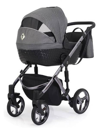 Kunert Tiaro Premium Wózek Głęboko-Spacerowy 2w1 Fiolet + Wrzos Grafitowa Rama Koła Żelowe