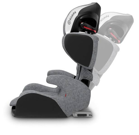 Kiddy Cruiserfix 3 Fotelik Samochodowy 15-36kg Grey Melange - Icy Grey