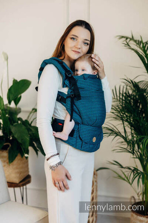 LennyLamb LennyUpGrade Nosidełko Regulowane Splot Tessara 100% Bawełna Basic Line Tanzanit