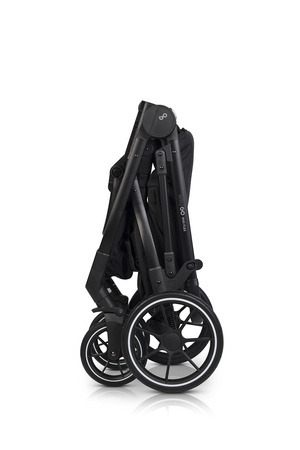 Easy Go Duoflex Wózek Głęboko-Spacerowy Bliźniaczy Rok po Roku Ebony Black 2 Siedziska 2 Gondole