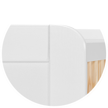 Kinderkraft Nico Łóżeczko Drewniane Barierka White oiled