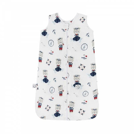 Bonjour Cherie Bambusowy Śpiworek Niemowlaka Duży 50x90 cm Marynarz