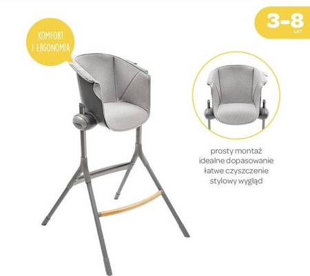 Beaba Up&Down Miękki Wkład Junior do Krzesełka do Karmienia Grey