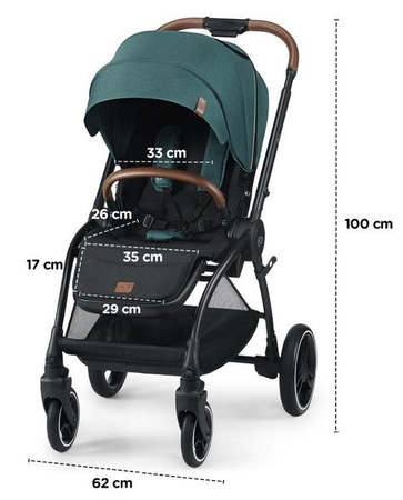 Kinderkraft Evolution Wózek Spacerowy + Cocoon mauvelous pink