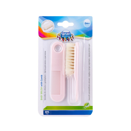 Canpol Babies Szczotka + Grzebień Do Włosów Miękka Mix