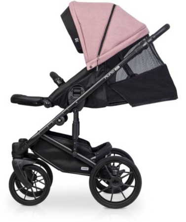 Riko Nuno Pro Wózek Głęboko-Spacerowy 2w1 z Miękką Gondolą Rose