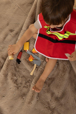 Dantoy Drewniany zestaw MAŁY STRAŻAK dla dzieci