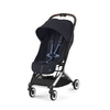 Cybex Orfeo Wózek Spacerowy Rama Srebrna Dark Blue + Folia Przeciwdeszczowa