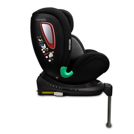 Lionelo Antoon Plus Fotelik Samochodowy ADAC 0-18kg Black Onyx