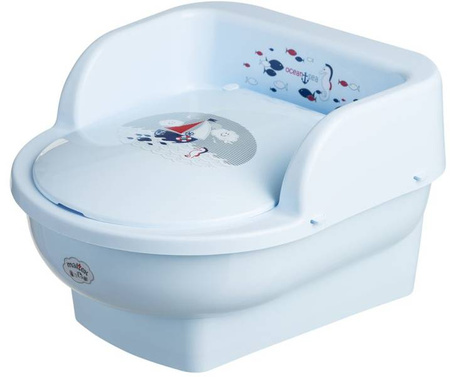 Maltex Nocnik Tron Dla Dzieci Ocean i Morze Jasny Niebieski