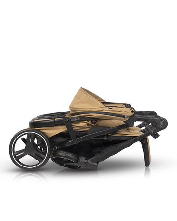 Euro-Cart Doblo Wózek Spacerowy Bliźniaczy lub Rok Po Roku Camel