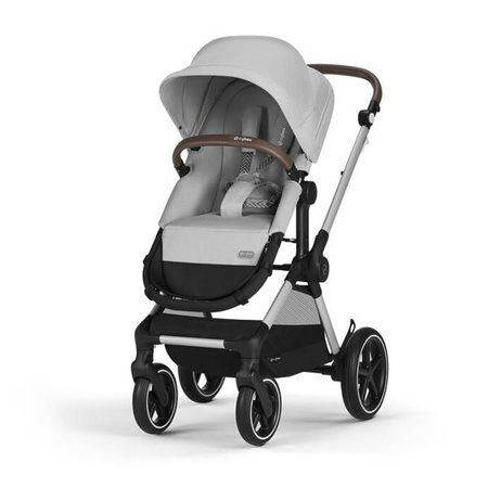 Cybex Eos Lux Wózek Głęboko-Spacerowy Rama Srebrna Lava Grey
