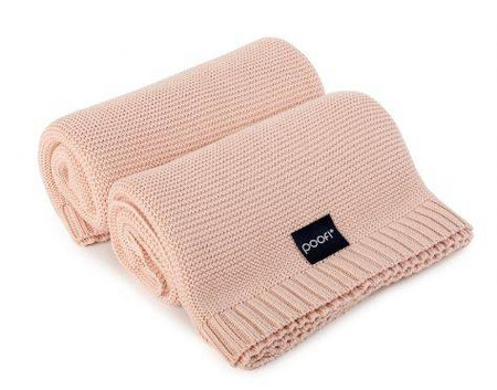 Poofi Pure Kocyk Bambusowy Brzoskwiniowy