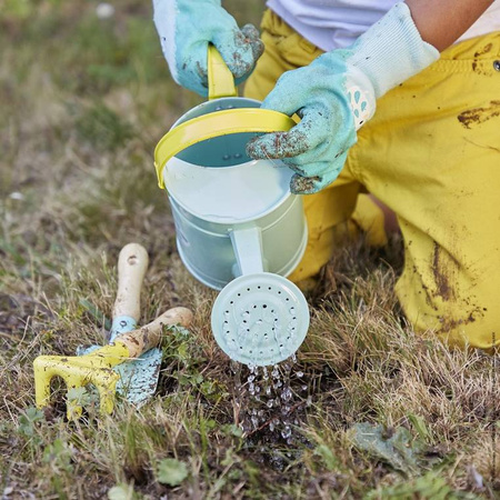 Janod Mały ogrodnik Metalowa konewka niebieska
