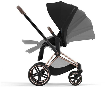 Cybex Priam 4.0 Wózek Głęboko-Spacerowy + Fotelik Samochodowy Cloud T 0-13kg Deep Black