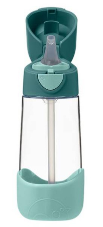 B.Box Butelka Tritanowa Ze Słomką 450 Ml Emerald Forest