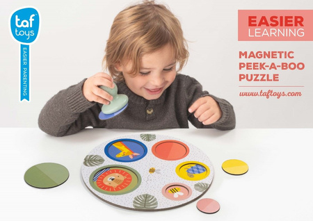 Taf Toys Puzzle Magnetyczne A Kuku Gra Rozwojowa z Łapaczem Magnesów