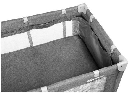 Caretero Łóżeczko Turystyczne Basic Plus Graphite
