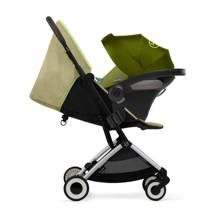 Cybex Orfeo Wózek Spacerowy Rama Srebrna Nature Green + Pałąk