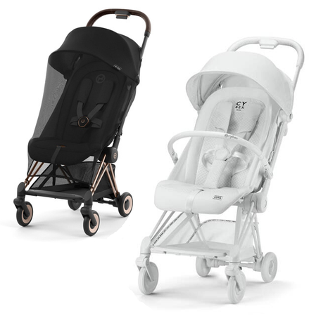 Cybex Coya Wózek Spacerowy White + Cybex Coya Moskitiera Black