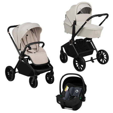 Lionelo Mika Plus Wózek Wielofunkcyjny 3w1 Beige Sand