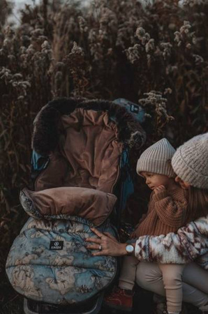 Makaszka Śpiworek Premium Do Wózka 12-36m Cinnamon Rose