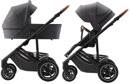 Britax Romer Smile 5Z Wózek Głęboko-Spacerowy Midnight Grey Rama Matt Black