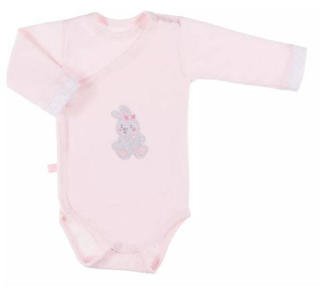 Body Newborn Zakładane z Długim Rękawem Różowy 48