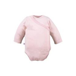 Eevi Body Petite Zakładane z Długim Rękawem Kwiatki Rozmiar 62cm Różowy