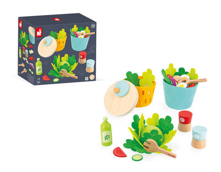 Janod Filcowy Zestaw Do Przyrządzania Sałatki 3+