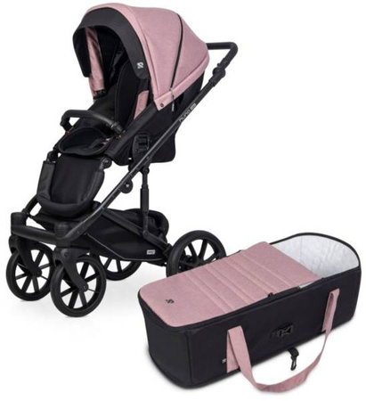 Riko Nuno Pro Wózek Głęboko-Spacerowy 2w1 z Miękką Gondolą Rose
