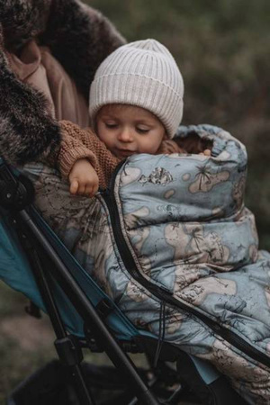 Makaszka Śpiworek Premium Do Wózka 12-36m Glamour Green