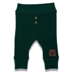 Nicol Spodnie Dresowe Chłopięce Prążkowane Rozmiar 80 Zielone 