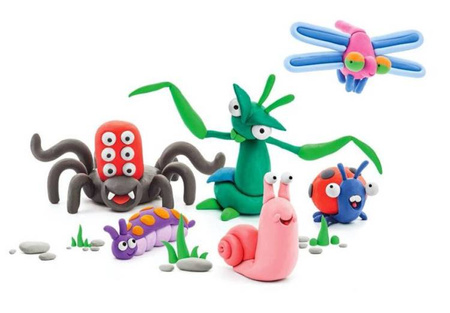 Hey Clay Masa Plastyczna Robaczki