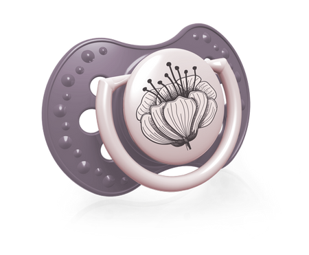 Lovi Dynamiczny Smoczek Uspokajający Silikonowy 6-18m 2szt. 22/871 Botanic Girl