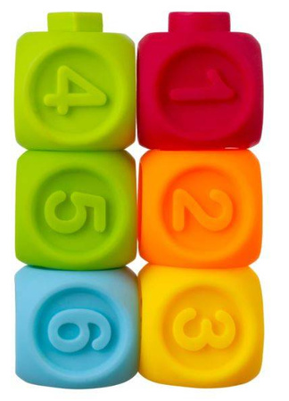 Bocioland Miękkie Klocki Sensoryczne 6szt. BL037