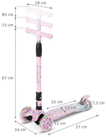 Kidwell Vento Hulajnoga Trójkołowa Balansowa Unique