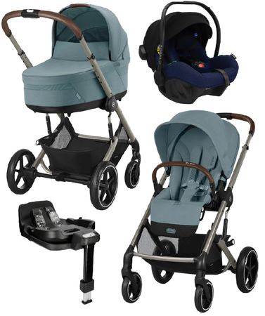 Cybex Balios S Lux 2.0 Wózek Głęboko-Spacerowy + Avionaut Pixel Pro 2.0 C Fotelik Samochodowy + Baza
