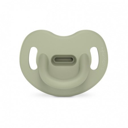 Suavinex SX Pro All Silicone Smoczek Silikonowy Anatomiczny 0-6m Colour Essence Zielony