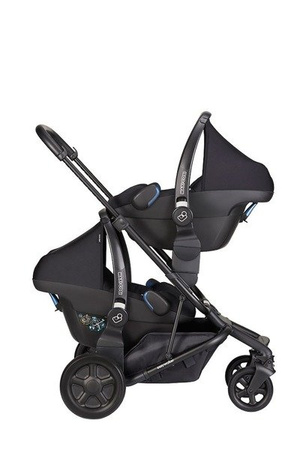 Easywalker Harvey 2 Wózek Głęboko-Spacerowy Night Black (zawiera stelaż, siedzisko z budką i pałąkiem)