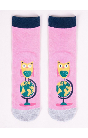 Yoclub! Skarpety Młodzieżowe School Animals Dziewczęce 35-38