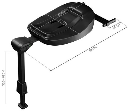 Kiddy Evoluna I-Size 2 Fotelik Samochodowy 0-13kg Midnight Black