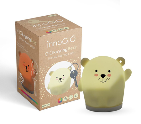 InnoGIO GIOkeyring Silikonowa Lampka z Breloczkiem Bear