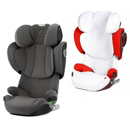Cybex Solution T I-Fix Fotelik Samochodowy 15-50kg + Letnia Tapicerka Mirage Grey
