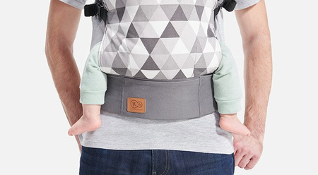 Kinderkraft Nino Nosidełko Sandshell || Szary