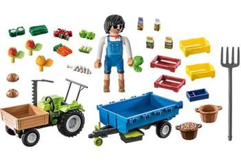 Playmobil Country Traktor z Przyczepa 71249 