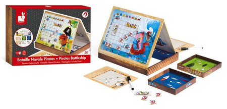 USZKODZONE OPAKOWANIE Statki gra magnetyczna, Janod